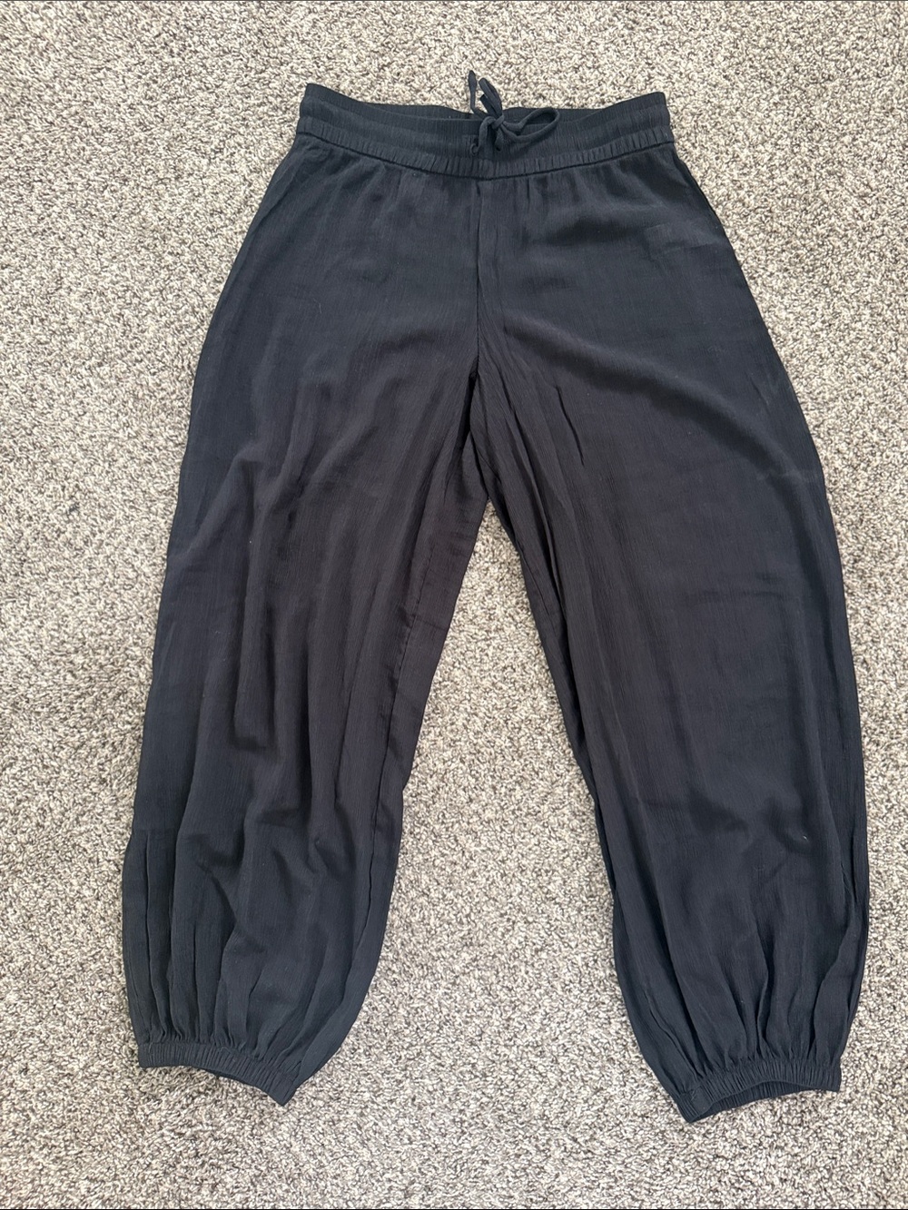 Old Navy Sheer Black Balloon Pants NWOT NEVER WORN!